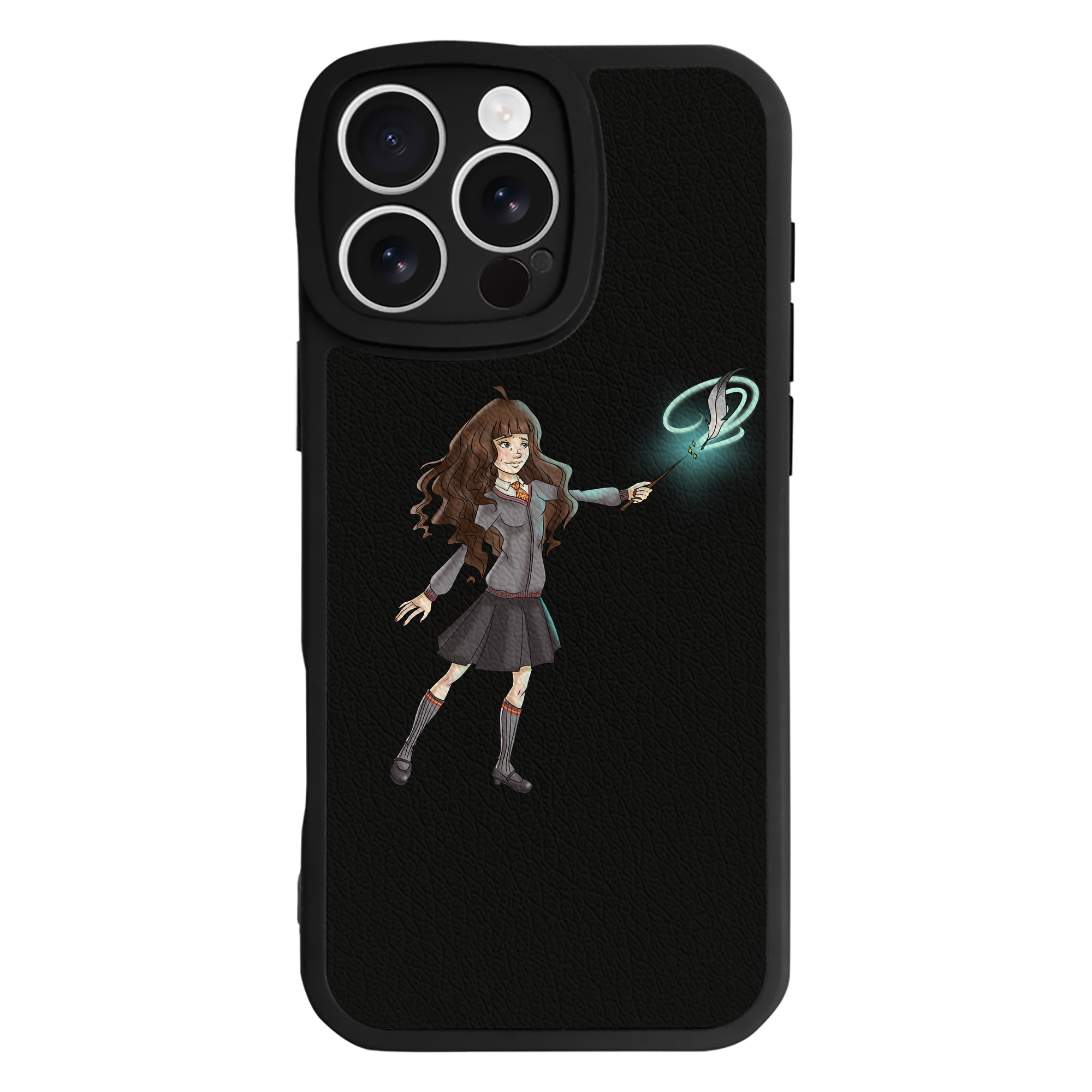（画像用） Harry Potter ハリー・ポッターシリーズ 【iPhone 16シリーズ対応】シリコンスマホケース（レザー調） 材質：シリコン